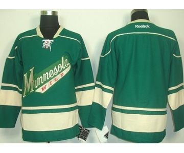 Minnesota Wild Blank Green Third Jersey