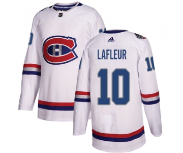 Adidas Canadiens #10 Guy Lafleur White Authentic 2017 100 Classic Stitched NHL Jersey