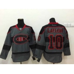 Montreal Canadiens #10 Guy Lafleur Charcoal Gray Jersey