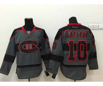 Montreal Canadiens #10 Guy Lafleur Charcoal Gray Jersey