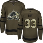 Adidas Avalanche #33 Patrick Roy Green Salute to Service Stitched Youth NHL Jersey