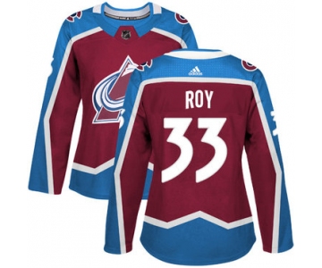 Adidas Colorado Avalanche #33 Patrick Roy Burgundy Home Authentic Women's Stitched NHL Jersey