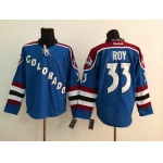 Colorado Avalanche #33 Patrick Roy Blue Third Jersey