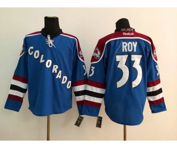 Colorado Avalanche #33 Patrick Roy Blue Third Jersey