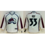 Colorado Avalanche #33 Patrick Roy White Kids Jersey