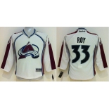 Colorado Avalanche #33 Patrick Roy White Kids Jersey