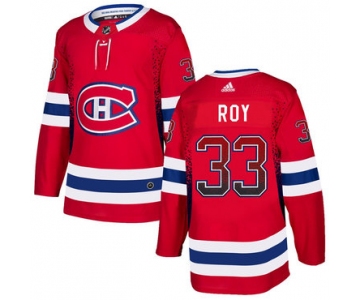 Men's Montreal Canadiens #33 Patrick Roy Red Drift Fashion Adidas Jersey