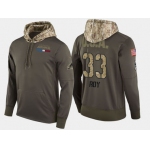 Nike Colorado Avalanche 33 Patrick Roy Retired Olive Salute To Service Pullover Hoodie