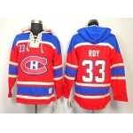 Old Time Hockey Montreal Canadiens #33 Patrick Roy Red Hoodie