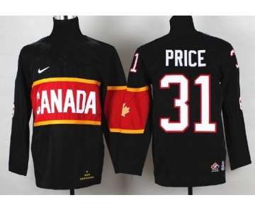 2014 Olympics Canada #31 Carey Price Black Kids Jersey