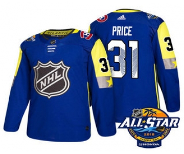 Men's Montreal Canadiens #31 Carey Price Blue 2018 NHL All-Star Stitched Ice Hockey Jersey