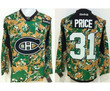 Montreal Canadiens #31 Carey Price 2014 Camo Jersey