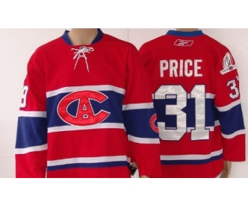 Montreal Canadiens #31 Carey Price Red CA Jersey