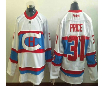 Montreal Canadiens #31 Carey Price Reebok White 2016 Winter Classic Premier Jersey