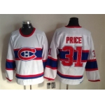 Montreal Canadiens #31 Carey Price White Throwback CCM Jersey