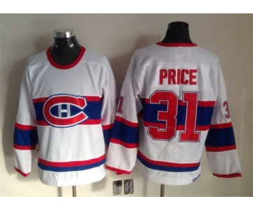Montreal Canadiens #31 Carey Price White Throwback CCM Jersey