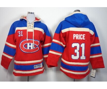 Old Time Hockey Montreal Canadiens #31 Carey Price Red Kids Hoodie