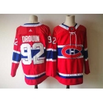 Montreal Canadiens #92 Jonathan Drouin Red 2017-2018 Hockey Stitched NHL Jersey