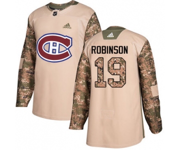 Adidas Canadiens #19 Larry Robinson Camo Authentic 2017 Veterans Day Stitched NHL Jersey