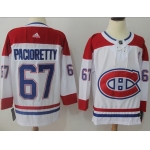 Adidas Canadiens #67 Max Pacioretty White Road Authentic Stitched NHL Jersey