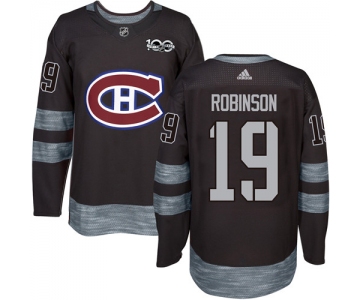 Canadiens #19 Larry Robinson Black 1917-2017 100th Anniversary Stitched NHL Jersey