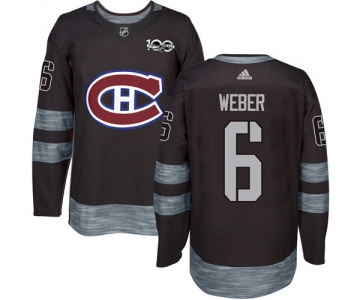 Canadiens #6 Shea Weber Black 1917-2017 100th Anniversary Stitched NHL Jersey