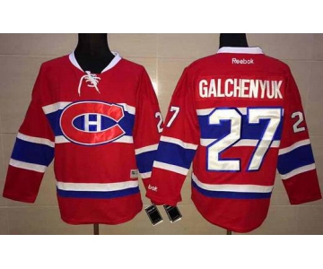 Men's Montreal Canadiens #27 Alex Galchenyuk Reebok Red 2015-16 Home Premier NHL Jersey