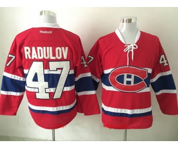 Men's Montreal Canadiens #47 Alexander Radulov Red Home Stitched NHL Throwback Hockey Jersey