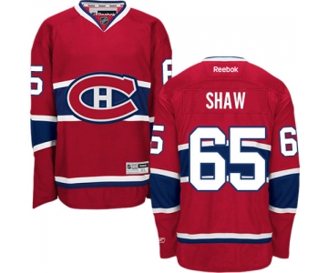 Men's Montreal Canadiens 65 Andrew Shaw Red Home Reebok NHL Hockey Stitched Jersey