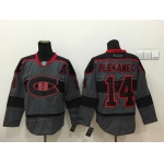 Montreal Canadiens #14 Tomas Plekanec Charcoal Gray Jersey