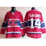 Montreal Canadiens #14 Tomas Plekanec Red CA Jersey
