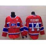 Montreal Canadiens #14 Tomas Plekanec Red CH Jersey