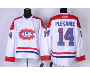 Montreal Canadiens #14 Tomas Plekanec White Jersey