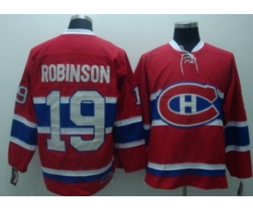 Montreal Canadiens #19 Larry Robinson Red Throwback CCM Jersey