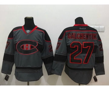 Montreal Canadiens #27 Alex Galchenyuk Charcoal Gray Jersey