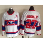 Montreal Canadiens #27 Alex Galchenyuk White Throwback CCM Jersey