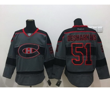 Montreal Canadiens #51 David Desharnais Charcoal Gray Jersey