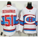 Montreal Canadiens #51 David Desharnais Reebok White 2016 Winter Classic Premier Jersey