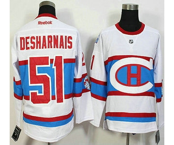 Montreal Canadiens #51 David Desharnais Reebok White 2016 Winter Classic Premier Jersey