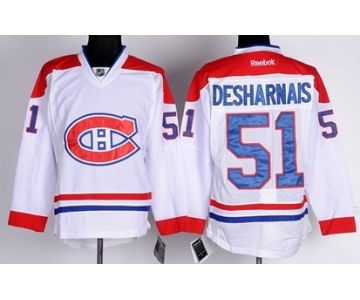 Montreal Canadiens #51 David Desharnais White Jersey