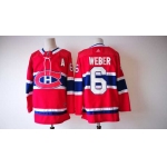 Montreal Canadiens #6 Shea Weber Red 2017-2018 Hockey Stitched NHL Jersey