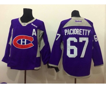 Montreal Canadiens #67 Max Pacioretty 2014 Training Purple Jersey