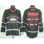 Montreal Canadiens #76 P.K. Subban Black Ice Jersey