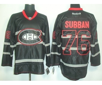 Montreal Canadiens #76 P.K. Subban Black Ice Jersey