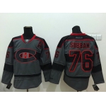 Montreal Canadiens #76 P.K. Subban Charcoal Gray Jersey