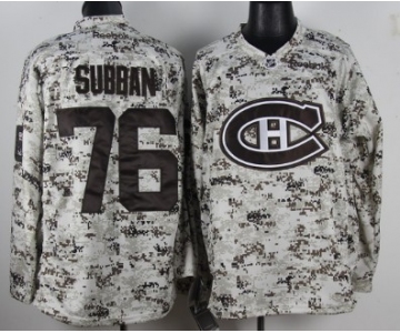 Montreal Canadiens #76 P.K. Subban White Camo Jersey