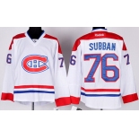 Montreal Canadiens #76 P.K. Subban White Jersey