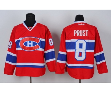 Montreal Canadiens #8 Brandon Prust Red CH Jersey