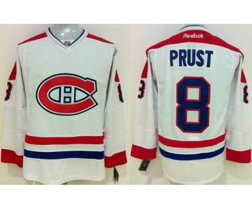 Montreal Canadiens #8 Brandon Prust White Jersey