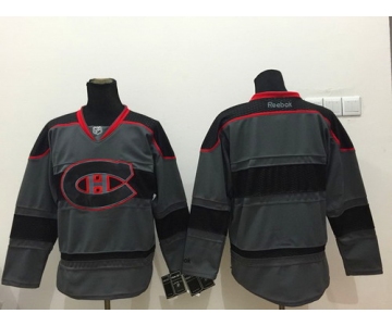 Montreal Canadiens Blank Charcoal Gray Jersey